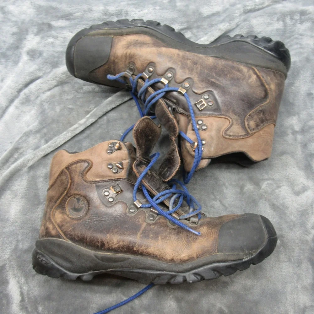 Merrell Mens Boots 11.5 Brown Leather M2 Super Light Millennium Mountaineer Hike